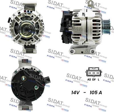 Fispa A12BH0205A2 - Alternator autospares.lv