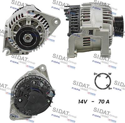 Fispa A12BH0799A2 - Alternator autospares.lv