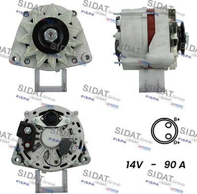 Fispa A12BH0762A2 - Alternator autospares.lv