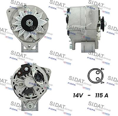 Fispa A12BH0732A2 - Alternator autospares.lv