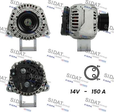 Fispa A12BH1066A2 - Alternator autospares.lv