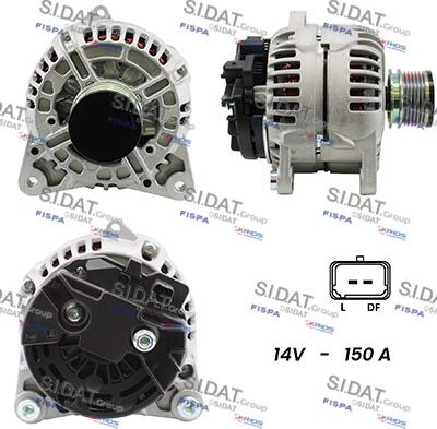 Fispa A12BH1012A2 - Alternator autospares.lv