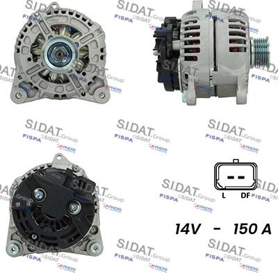 Fispa A12BH1020A2 - Alternator autospares.lv