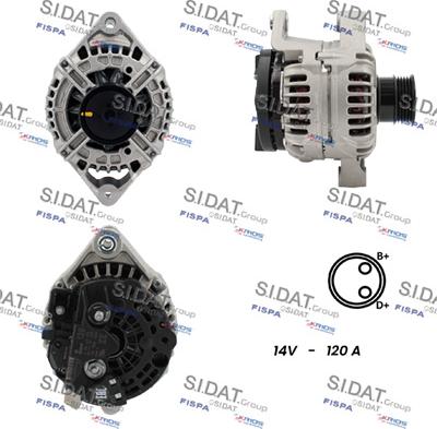 Fispa A12BH1254 - Alternator autospares.lv