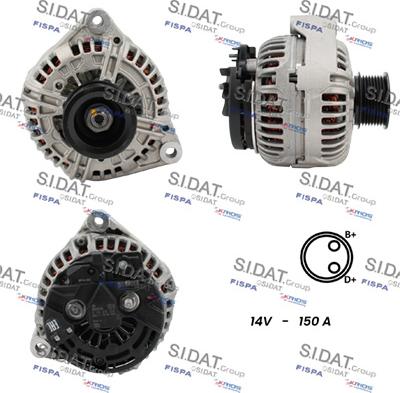 Fispa A12BH1255 - Alternator autospares.lv