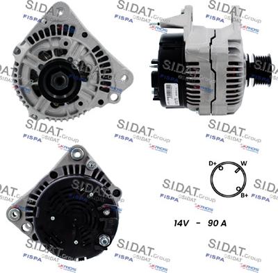 Fispa A12BH1280A2 - Alternator autospares.lv