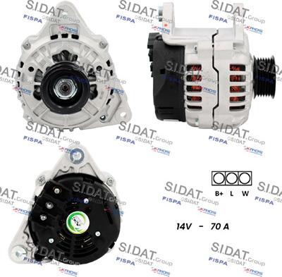 Fispa A12BH1275A2 - Alternator autospares.lv