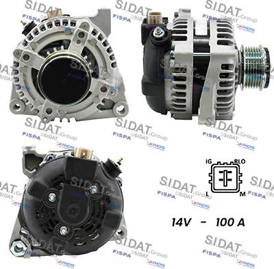 Fispa A12DE0495A2 - Alternator autospares.lv