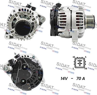 Fispa A12DE0490A2 - Alternator autospares.lv