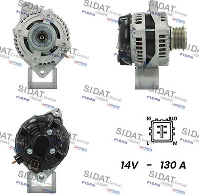 Fispa A12DE0491A2 - Alternator autospares.lv