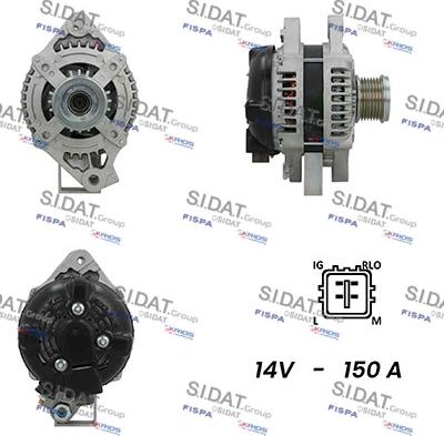 Fispa A12DE0497A2 - Alternator autospares.lv