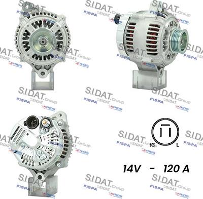 Fispa A12DE0445A2 - Alternator autospares.lv