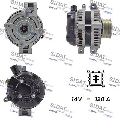 Fispa A12DE0454A2 - Alternator autospares.lv