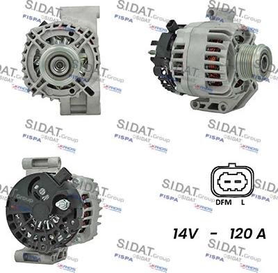 Fispa A12DE0460A2 - Alternator autospares.lv