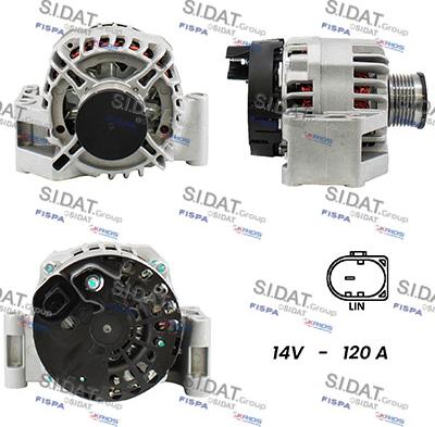 Fispa A12DE0407A2 - Alternator autospares.lv