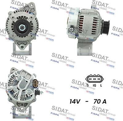 Fispa A12DE0485A2 - Alternator autospares.lv