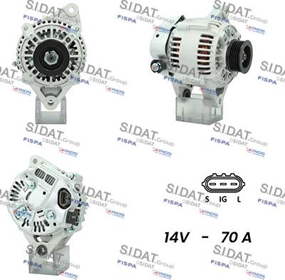 Fispa A12DE0483A2 - Alternator autospares.lv