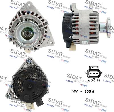 Fispa A12DE0427 - Alternator autospares.lv