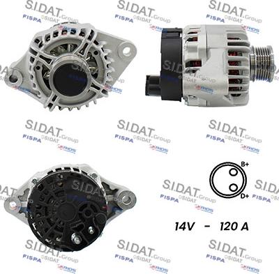 Fispa A12DE0544A2 - Alternator autospares.lv