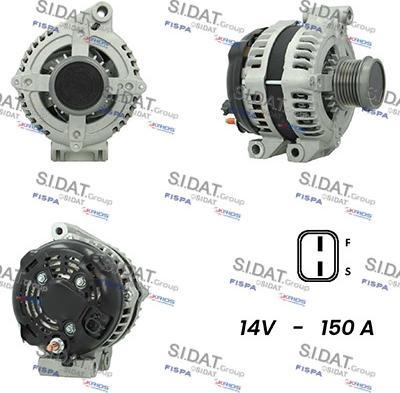 Fispa A12DE0540A2 - Alternator autospares.lv