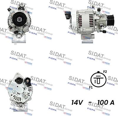 Fispa A12DE0607A2 - Alternator autospares.lv