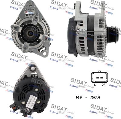 Fispa A12DE0619 - Alternator autospares.lv