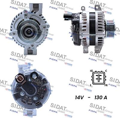 Fispa A12DE0067A2 - Alternator autospares.lv