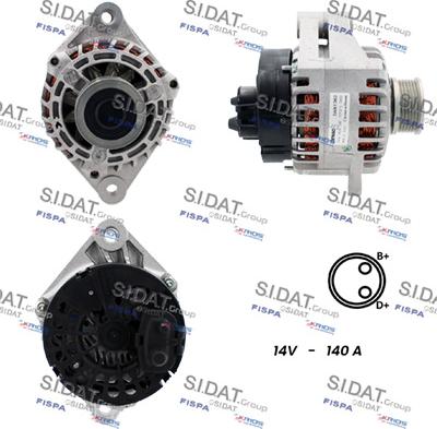 Fispa A12DE0009 - Alternator autospares.lv