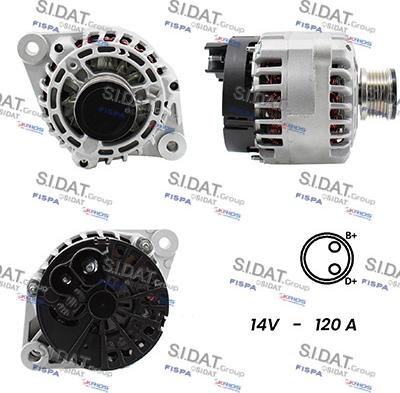 Fispa A12DE0016A2 - Alternator autospares.lv