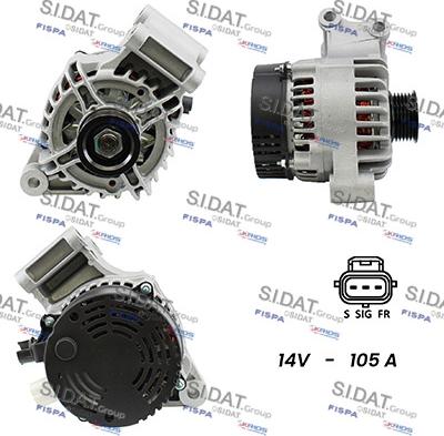 Fispa A12DE0087A2 - Alternator autospares.lv