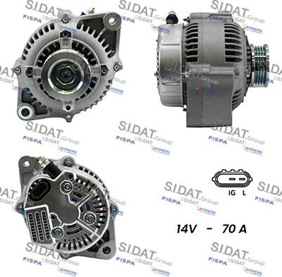 Fispa A12DE0071A2 - Alternator autospares.lv