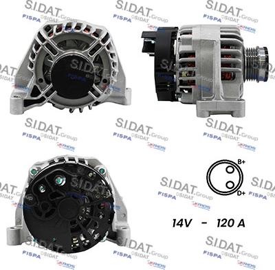 Fispa A12DE0192A2 - Alternator autospares.lv