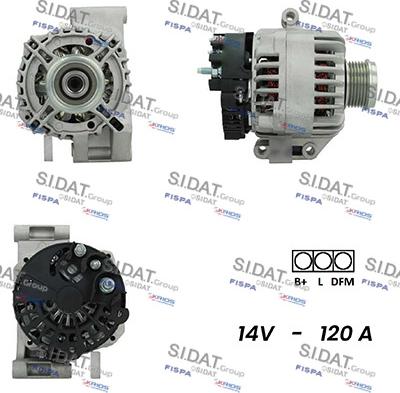 Fispa A12DE0161A2 - Alternator autospares.lv