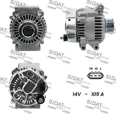 Fispa A12DE0133A2 - Alternator autospares.lv