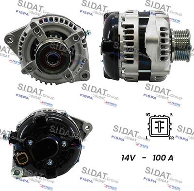 Fispa A12DE0120A2 - Alternator autospares.lv