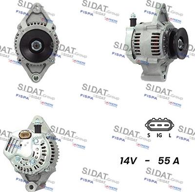 Fispa A12DE0121A2 - Alternator autospares.lv