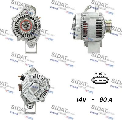 Fispa A12DE0175A2 - Alternator autospares.lv