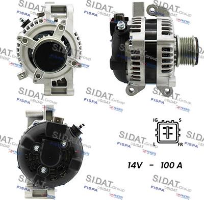 Fispa A12DE0178A2 - Alternator autospares.lv