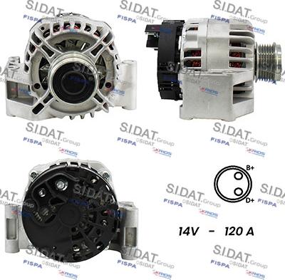 Fispa A12DE0327A2 - Alternator autospares.lv