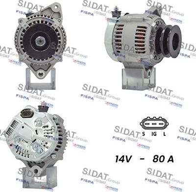 Fispa A12DE0375A2 - Alternator autospares.lv