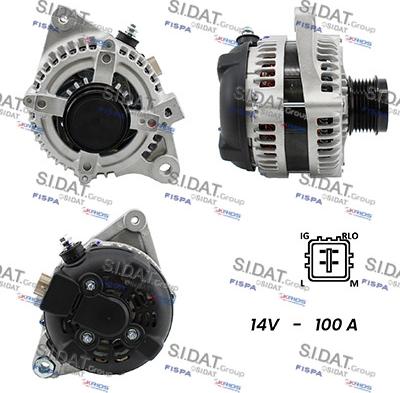 Fispa A12DE0376A2 - Alternator autospares.lv