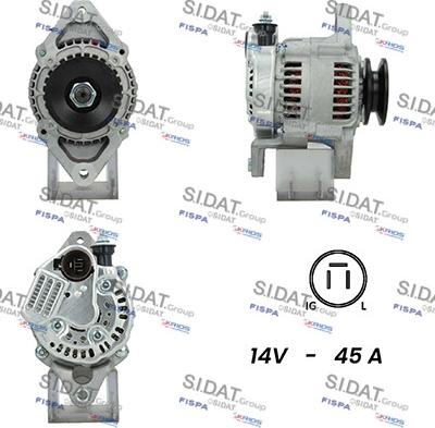 Fispa A12DE0370A2 - Alternator autospares.lv