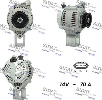 Fispa A12DE0372A2 - Alternator autospares.lv