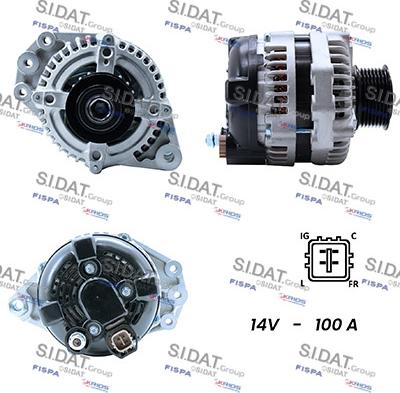 Fispa A12DE0260A2 - Alternator autospares.lv