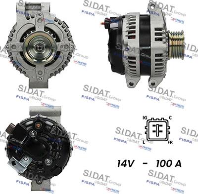 Fispa A12DE0211A2 - Alternator autospares.lv