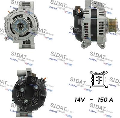 Fispa A12DE0237A2 - Alternator autospares.lv