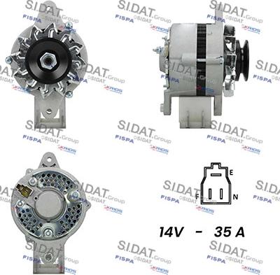 Fispa A12DE0714A2 - Alternator autospares.lv