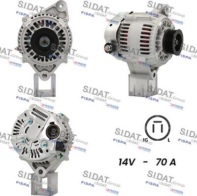 Fispa A12DE0715A2 - Alternator autospares.lv