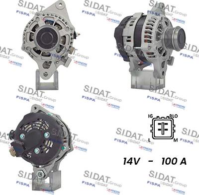 Fispa A12DE0729A2 - Alternator autospares.lv