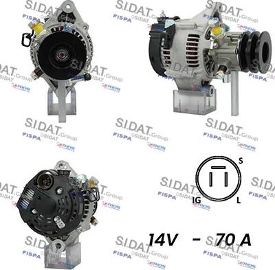 Fispa A12DE0725A2 - Alternator autospares.lv